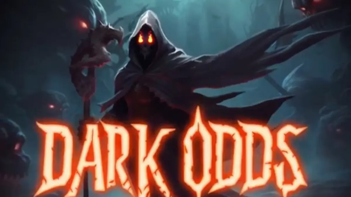 Dark Odds slot game interface na may temang horror