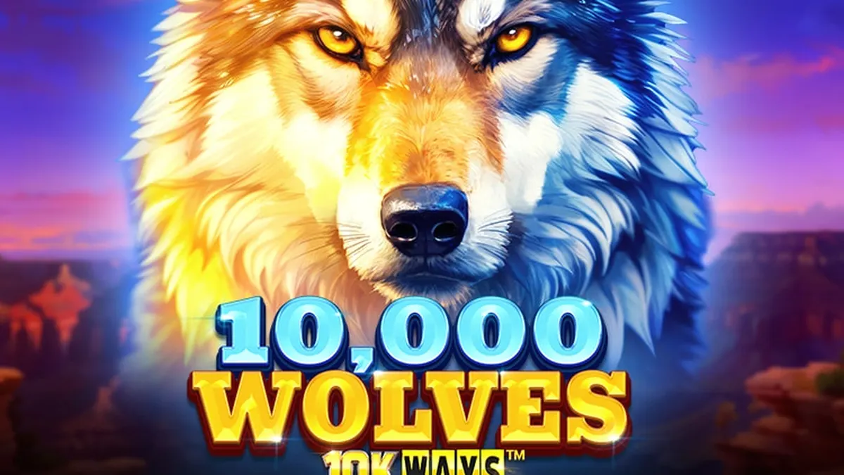 Isang masining na paglalarawan ng 10,000 Wolves 10K Ways slot game